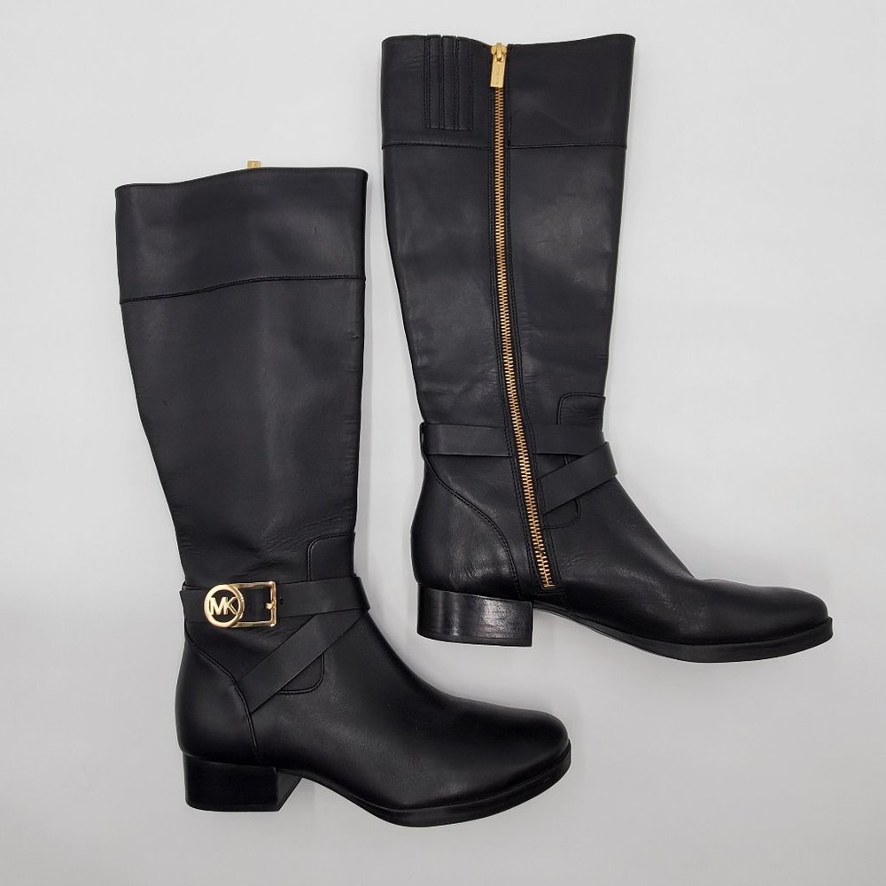 MICHAEL Michael Kors Tall Leather Riding Boots - Picture 5 of 16